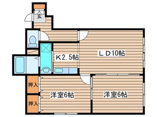 メゾンドリ－ブスの物件間取画像